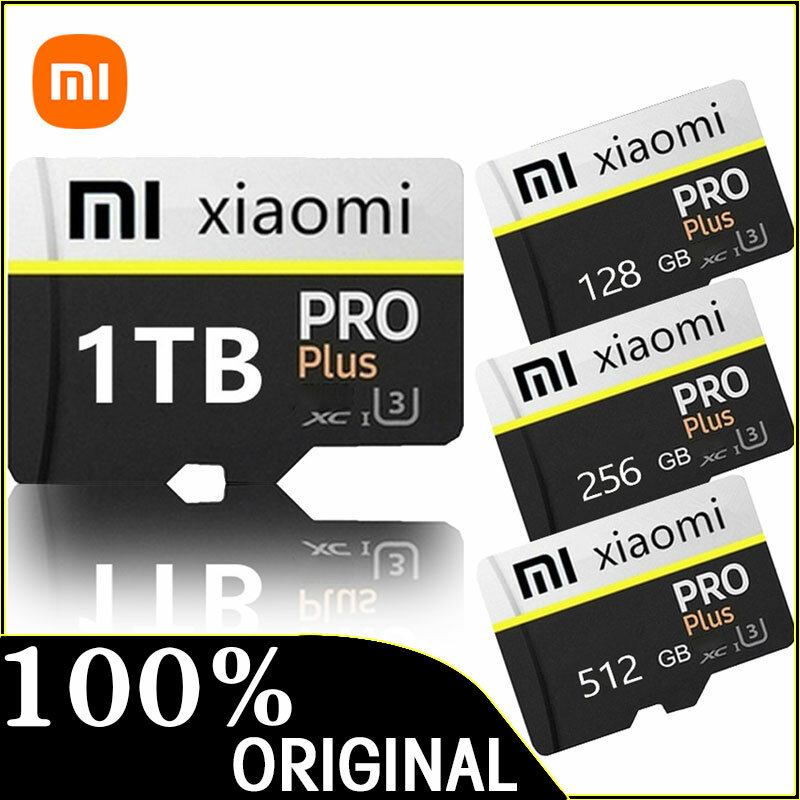 Oryginalna karta pamięci XIAOMI SD 128GB 256GB 512GB 1TB Szybka karta flash Class10 SD/TF do aparatu/telefonu Mini SD Card 2024 NOWOŚĆ
