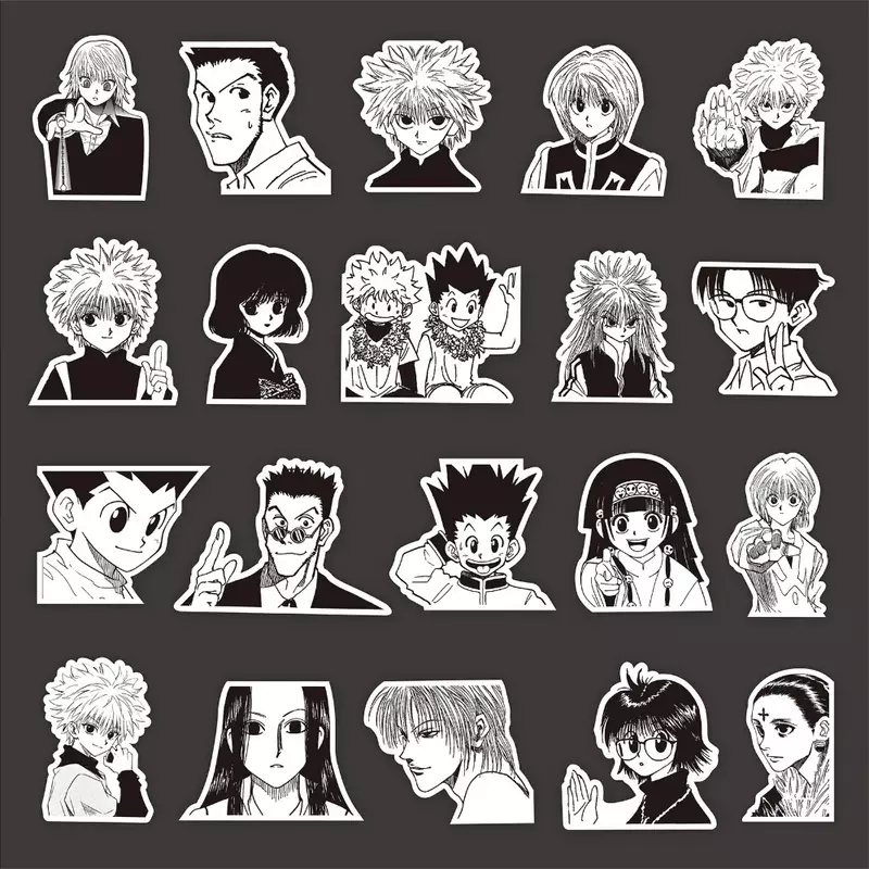 10/70Pcs Anime Hunter x Hunter Graffiti Stickers Anime Stickers For Motorcycle Luggage Laptop Bicycle Skateboard Decals