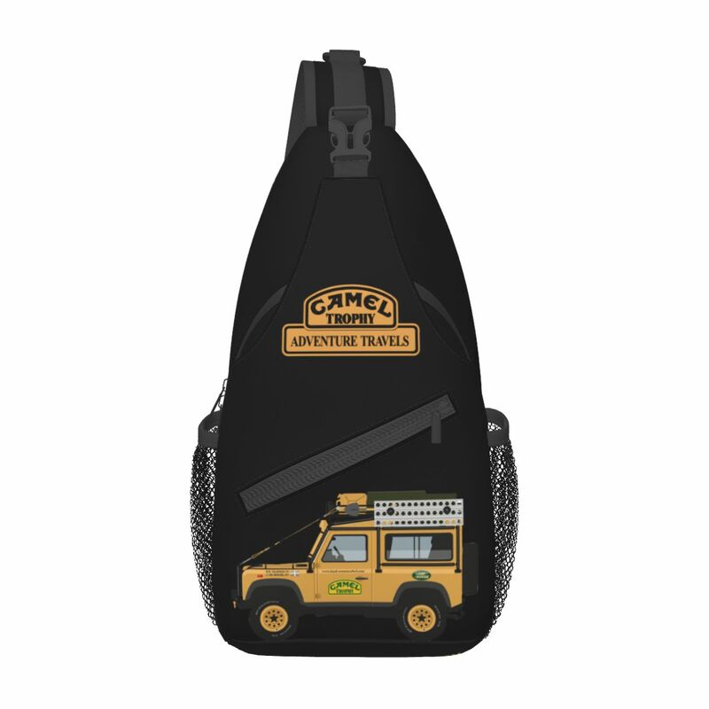 الجمل الكأس Crossbody الرافعة حقيبة صغيرة الصدر حقيبة سباق السيارات الكتف حقيبة Daypack للمشي السفر السفر حزمة