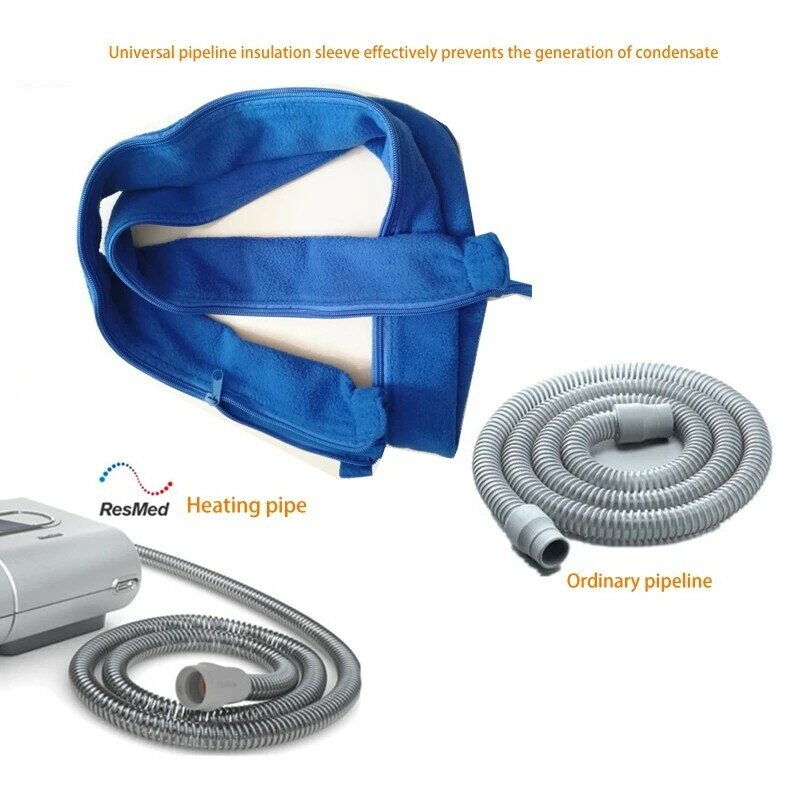 Tas pendingin resplaabs CPAP penutup selang tabung bungkus dapat digunakan kembali bulu Tubing Insulator dengan ritsleting