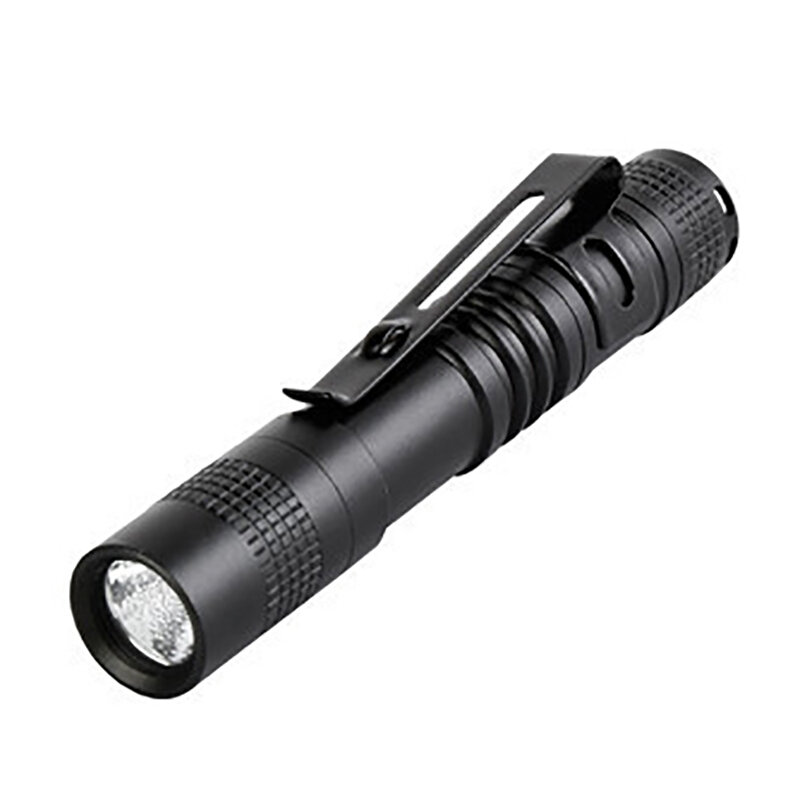 Mini linterna LED brillante Q5, batería AA7, para llevar todos los días, trabajo al aire libre, color negro, novedad