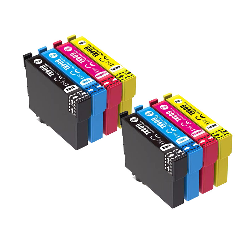 Cartucho de tinta compatível para Epson, impressora, XP-2205, 3200, 3205, 4200, 4205, WF-2910, 2930, 2935, 2950DWF, 604XL, E604, T604, T604