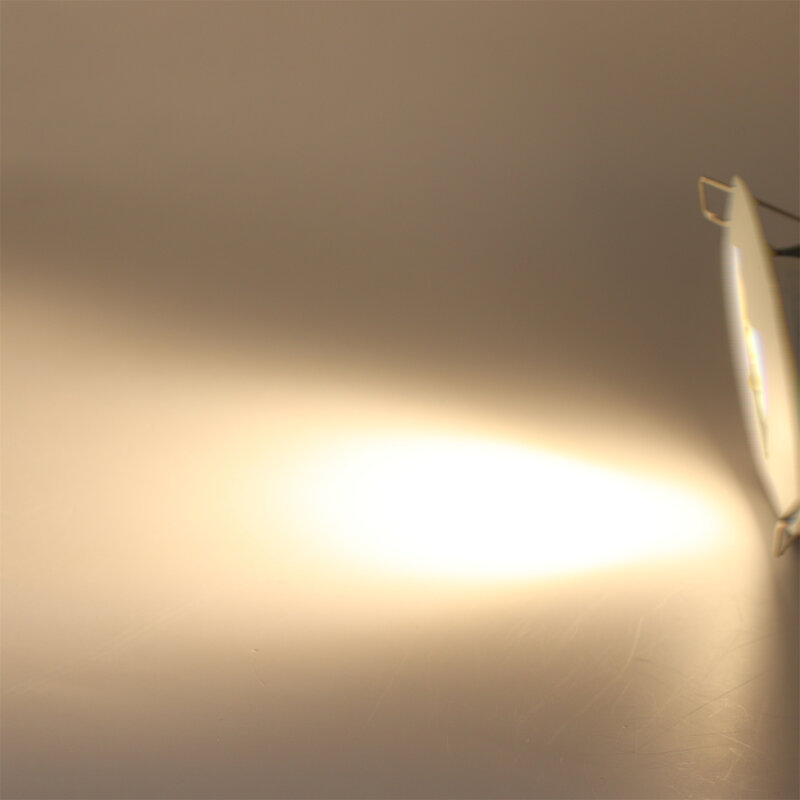 Lampu LED Downlight GU10 MR16 bulat krom, lampu sorot langit-langit Trim cincin fitting bingkai bohlam