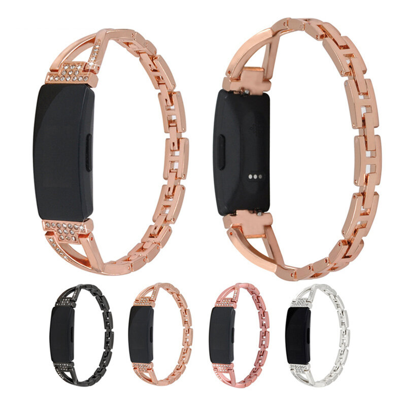 Bracelet en diamant en forme de X pour Fitbit, bracelet de montre en acier inoxydable pour Fitbit ACE 2 3