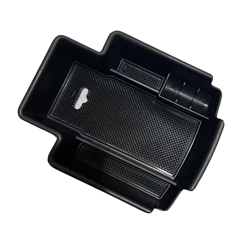 1x LHD Black Car Center Console Storage Box For For Ssangyong For Korando Storage Box Organizer Replace Automobiles Part