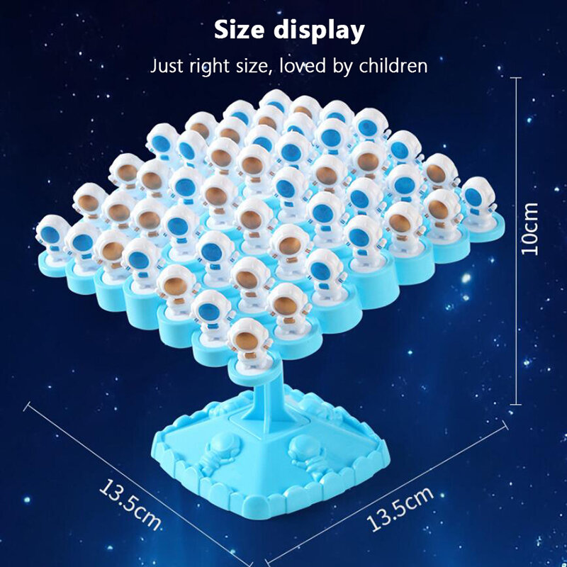 Równoważenie astronautów układa Puzzle zestaw zabawek balansu kosmicznego układanie interaktywnej bitwy na pulpicie dla dzieci gry planszowe zrównoważone drzewo