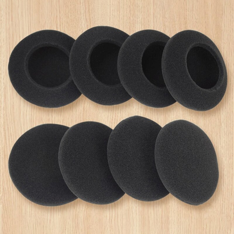 6cm Earphone Sponge Cover, Thickened Ear Cotton Ear Cotton Sponge Cover, Replacement Foam Microphone Cover