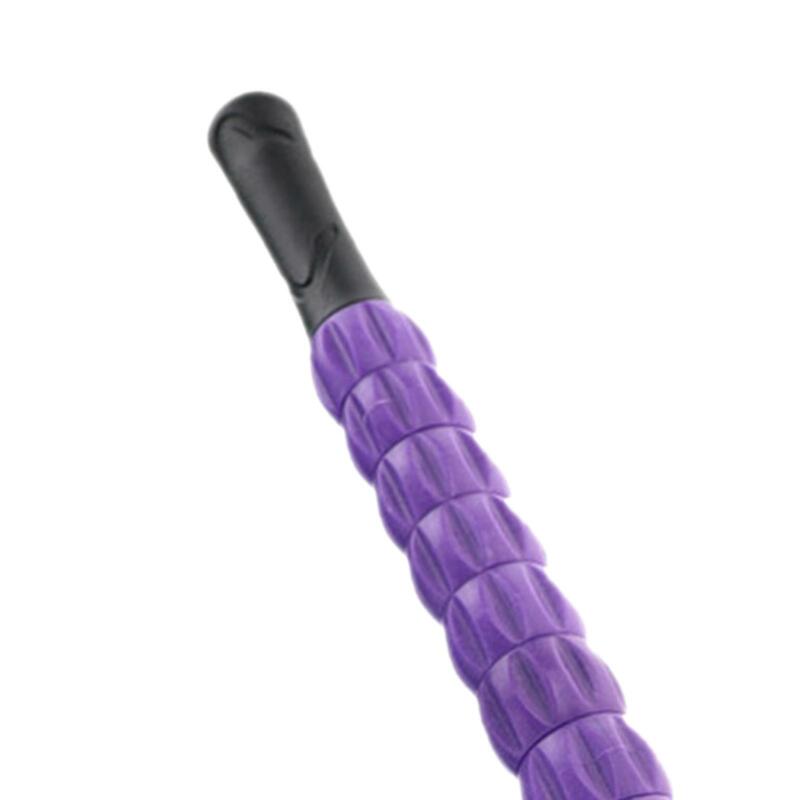 2xPortable rolka do masażu mięśni dla sportowców masaż całego ciała kije fioletowe