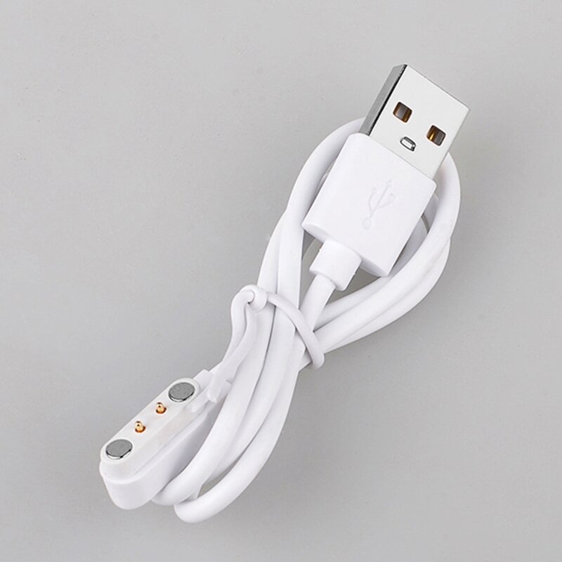 2 Pin Strong Magnetic Charge Cable Charging Line Rope for Smart Watch Universal USB Charging Cable Holder Power Adapter Base
