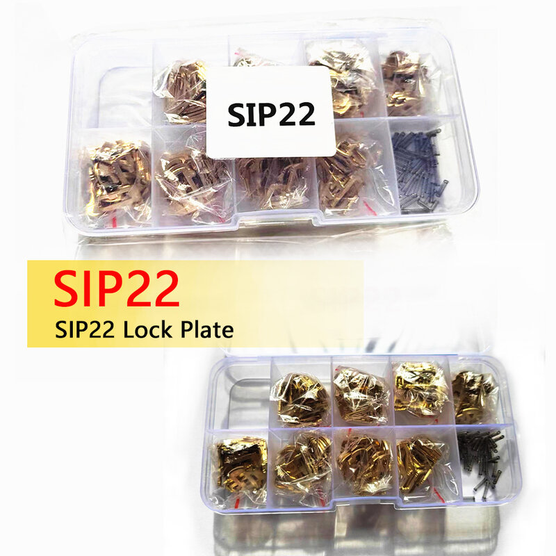 Car Lock Plate SIP22 With 160PCS Car Lock Plate Reed Brass Material Auto key lock Wafer For FIAT Lock Reed Accessories Kits