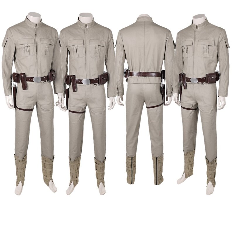 Men Halloween Episode V The Empire Strikes Luke Cos Skywalker Cosplay Roleplay Belt Waistbag Costume Outfits Adult Carnival Suit