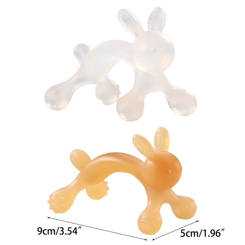 77HD Newborn Molar Chewing Toy Baby Rabbit Baby Soothing Teether for Kid Toddlers Infant Newborn Teething PainRelief Toy