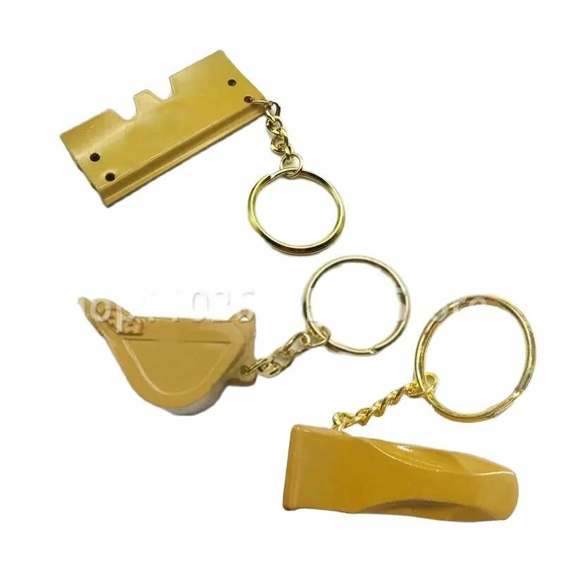 8H5306 5P8500 F0002 Ignition Key with Bucket Key Chain For Excavator Heavy Equipment Keychain