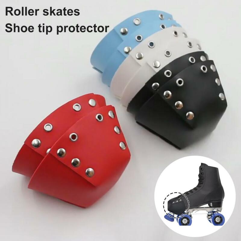 1pc roller skate toe guarda universal antiderrapante sapato escudo de couro falso capa de patinação skate toe manga protetora