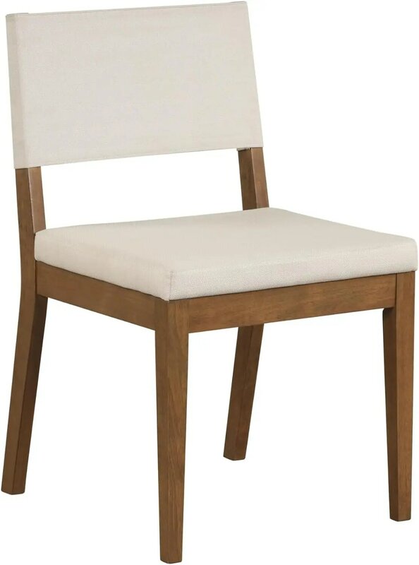 Nowoczesne krzesło tapicerowane Linus, 1, jasnoszary/ciemny brąz