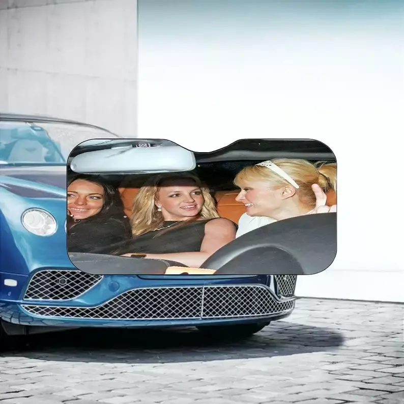 Pára-brisa de Britney Spears para carro, Acessório pára-brisa, Pára-brisa, Idéia engraçada do presente, Britney Lohan, Paris, Hilton