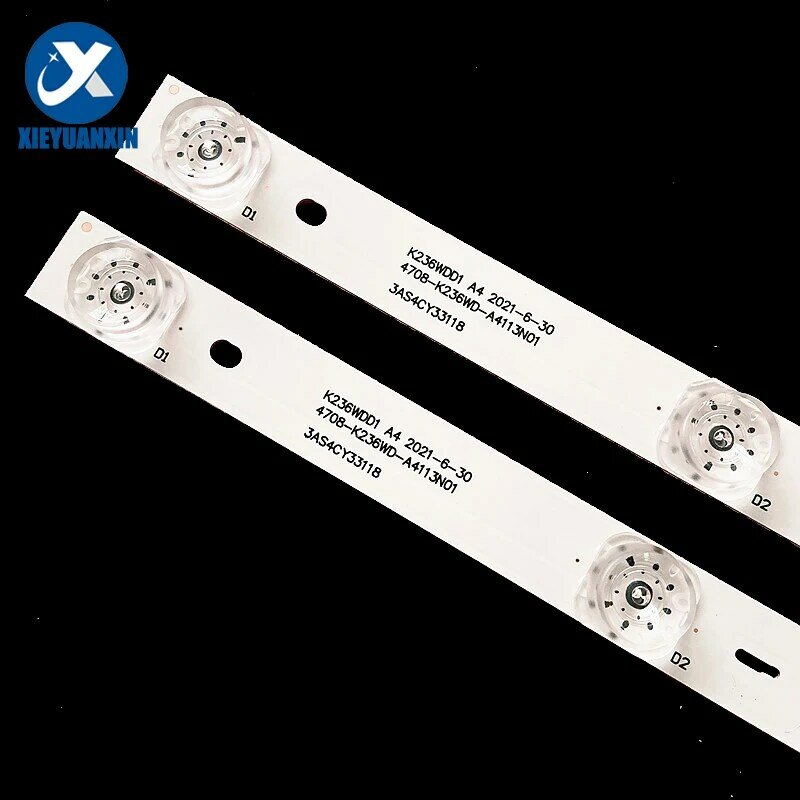 2 Pcs/set 330mm 100% new led backlight strip for 23inch TV repair DH-LM22-F200 4708-K236WD-A4113N01 K236WDD1188097 K236WDD1 A4