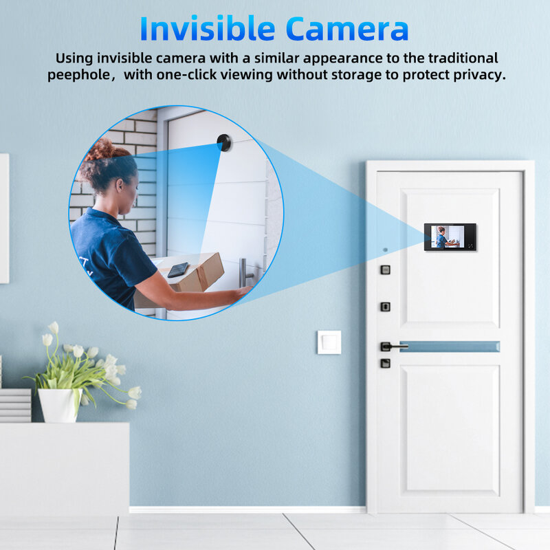 WSDCAM 3,5 дюймовый ЖК-дисплей видео дверной звонок 120 градусов глазок просмотра дома Цифровая камера безопасности открытый монитор