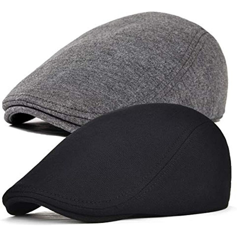 Moda cor sólida boina masculina quente chapéu selvagem inverno algodão boinas hip hop chapéus cabbie boné casquette gorras osso