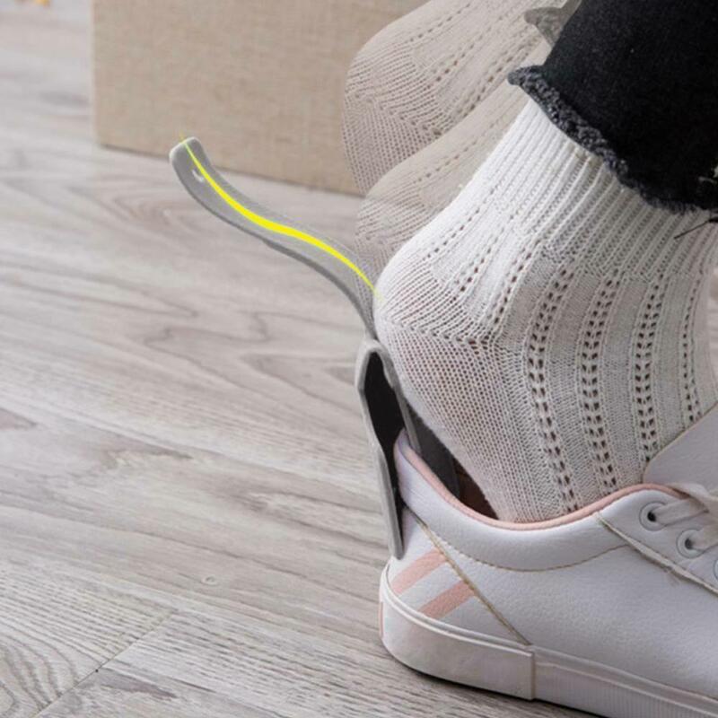 2 sztuk Lazy Shoehorn plastikowe kolorowe Unisex nosić pomocnik buta łatwe włączanie i wyłączanie buta solidna pomoc w leczeniu zaburzeń snu narzędzie akcesoria do obuwia
