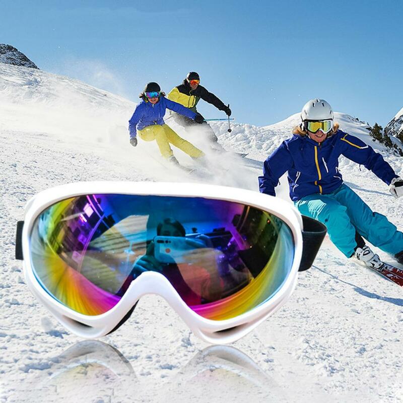 Óculos de esqui com superfície espelhada para homens e mulheres, óculos, design anti-nevoeiro, forte durável, premium