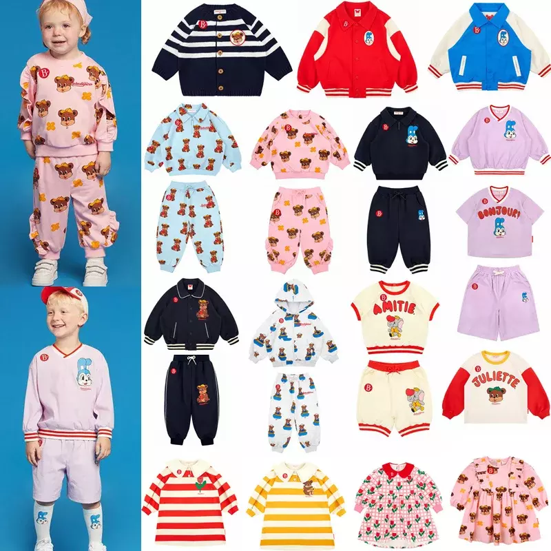 Conjunto de sudaderas y pantalones informales para bebé, Vestido de manga larga, suéteres, chaqueta, prendas de vestir, coreano, 2024