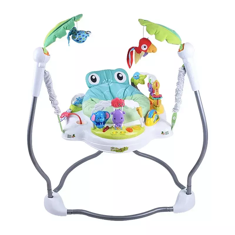 子供のLEDライトと音楽のジャンプチェア,360度回転シート,美しいおもちゃ,誕生日プレゼント