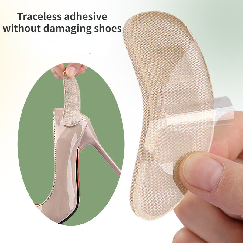 High Heels Schuh Anti Wear Patch transparent schweiß absorbierend und atmungsaktiv mit selbst klebenden Sandalen, unsichtbarer Anti-Rutsch-Fersen Patch