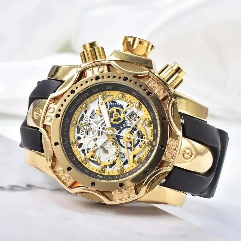 Designer Luxe Herenhorloge Quartz Horloge Zakelijk Casual Premium Roestvrijstalen Band Waterdicht Horloge