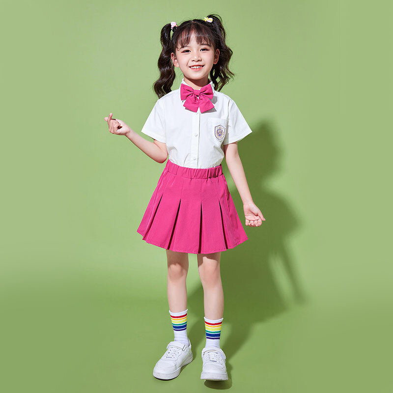 61 детский фотокостюм, униформа для начальной школы, для занятий спортом, для детского сада, Cheerleadin