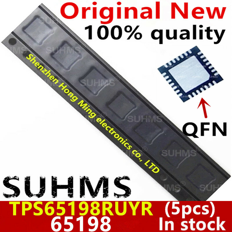 TPS65198RUYR TPS65198 65198 QFN-28 chipset, 100% novo, 5 pcs