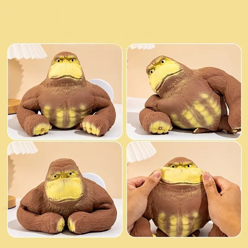 Indestructible Monkey Antistress Toy, Espremer Stretchable Gorilla, Elastic Orangotango Descompressão Monkey Toy
