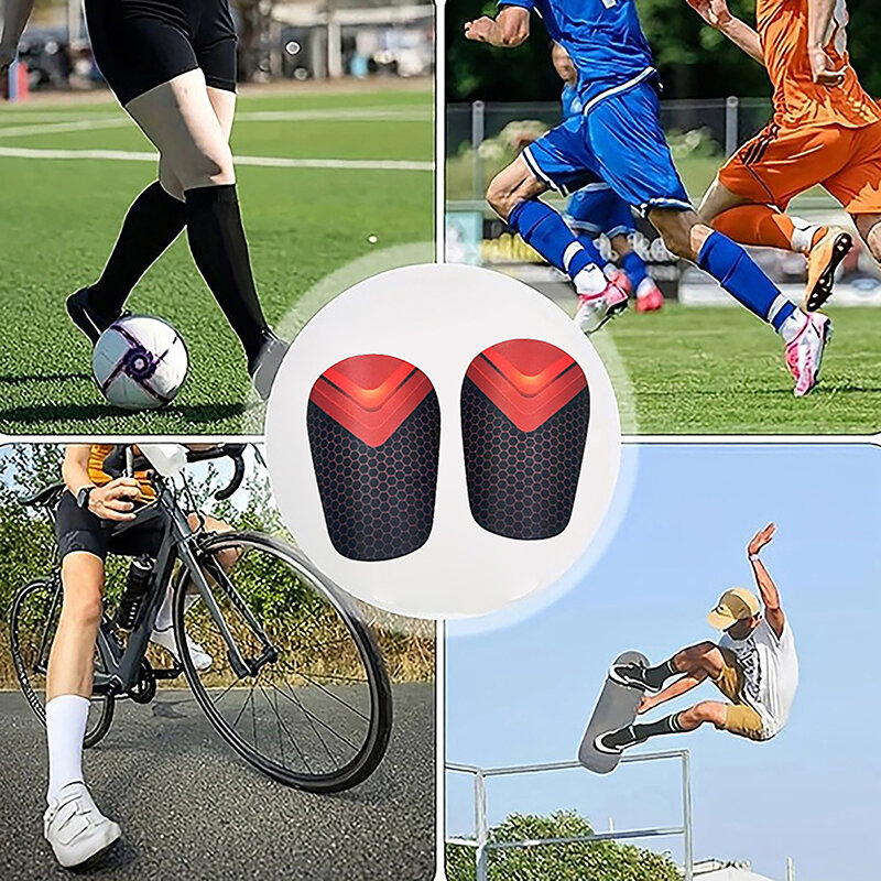 وسادة ساق صغيرة لامتصاص الصدمات ، واقي ساق ، مقاوم للصدمات ، خفيف الوزن ، محمول ، تدريب كرة القدم ، لوح ساق ، زوج واحد