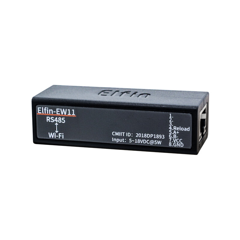 직렬 포트 RS485-WiFi 직렬 장치 서버, Elfin-EW11 지지대 TCP/IP 텔넷 모드버스 TCP 프로토콜 IOT 데이터 전송 변환기