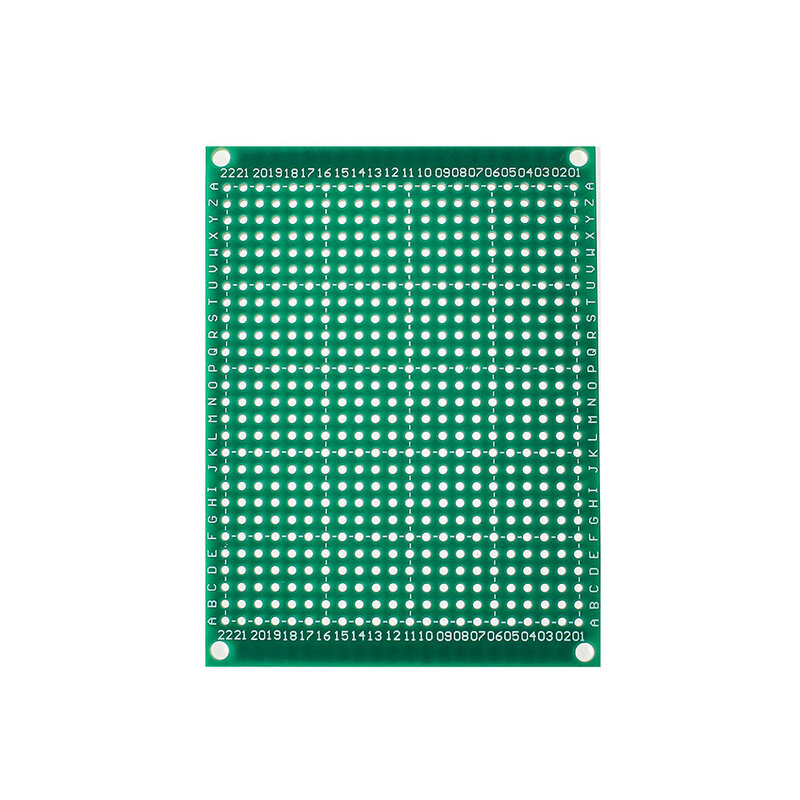 Placa PCB de 5 piezas, placa prototipo de un solo lado, 6x8CM, Kit de placas de circuito Universal DIY verde