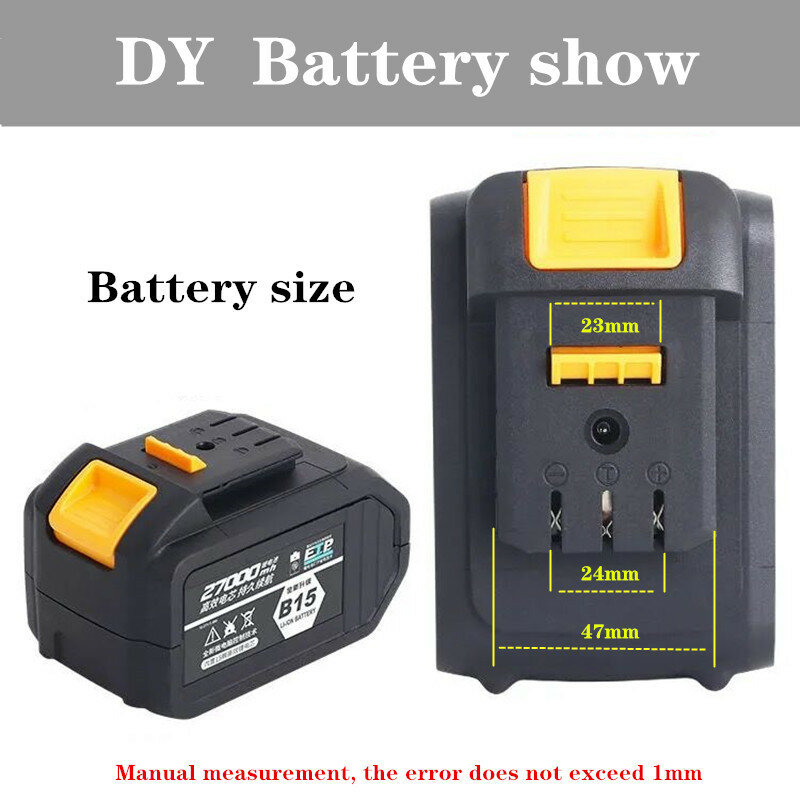 21v grande capacidade chave elétrica bateria de lítio 9000ma bateria recarregável serra elétrica e tesoura bateria da ferramenta elétrica