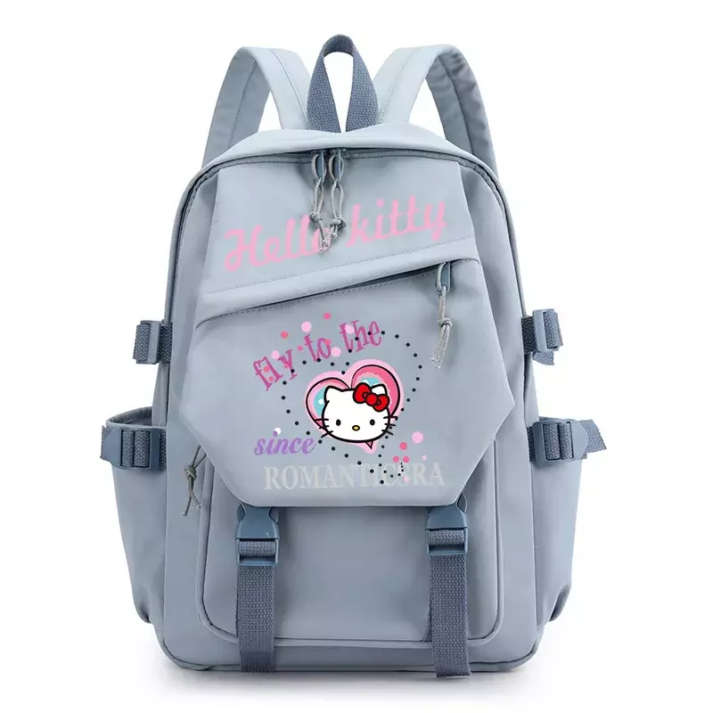 Sanrio New Hellokitty Heat Transfer Patch stampato zaino Cute Cartoon Student Schoolbag Computer Canvas Backpack