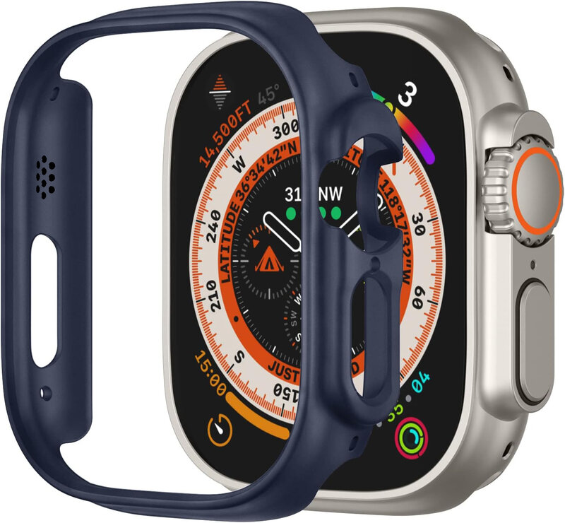 เคสสำหรับนาฬิกา Apple อัลตร้า2 49มม. อุปกรณ์สายรัดกันกระแทกกรอบป้องกันหน้าจอ iWatch Series ultra 49มม.