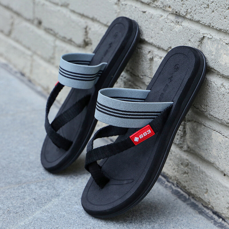Verão moda chinelos homem tongs chinelos de massagem em casa sapatos masculinos macio respirável sandálias conforto casual praia