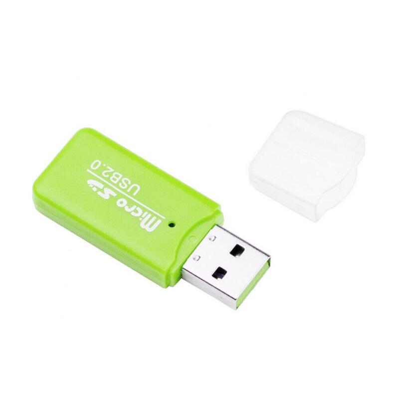 Adaptor portabel Mini plastik Universal USB 2 0 TF Flash pembaca kartu memori kecepatan tinggi untuk PC Laptop aksesori komputer