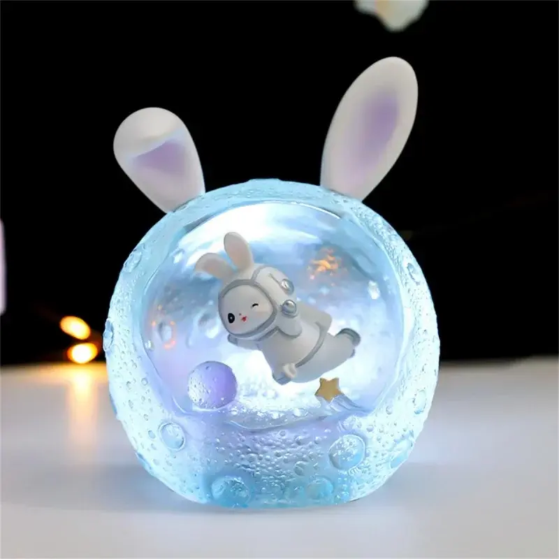 Petite lampe de nuit créative de la série Space Rabbit, décoration de chambre d'étudiant, nouveau