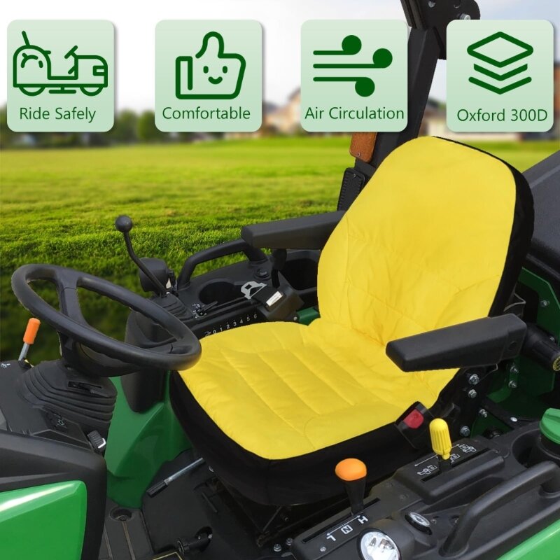 Housse siège réglable pour tracteur, imperméable, confortable, résistante à l'usure, M76E