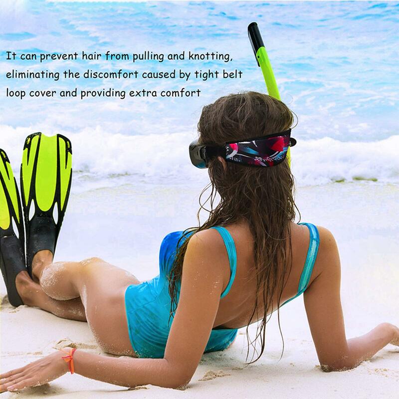 Scuba Diving Mask Strap Cover Neoprene Reusable Hair Protective Wrap for Men And Women Diving Snorkeling Swimming