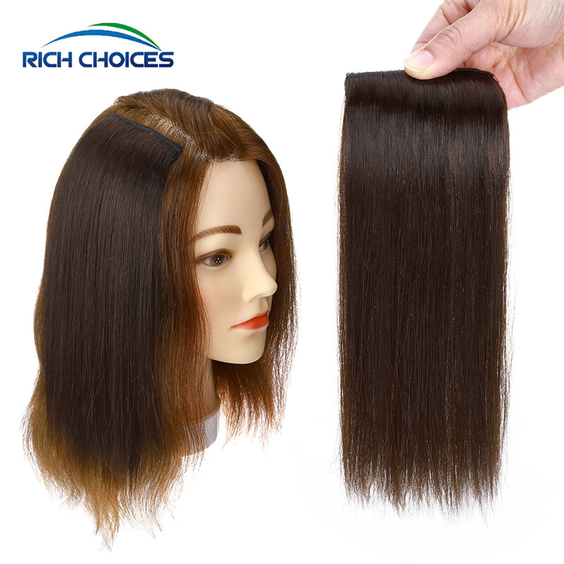 Reiche Entscheidungen Clip in Haar Extensions Menschliches haar Haar Clip In Einem Stück Gerade Haar Pad Haarteil Erhöhen Haar Volumen