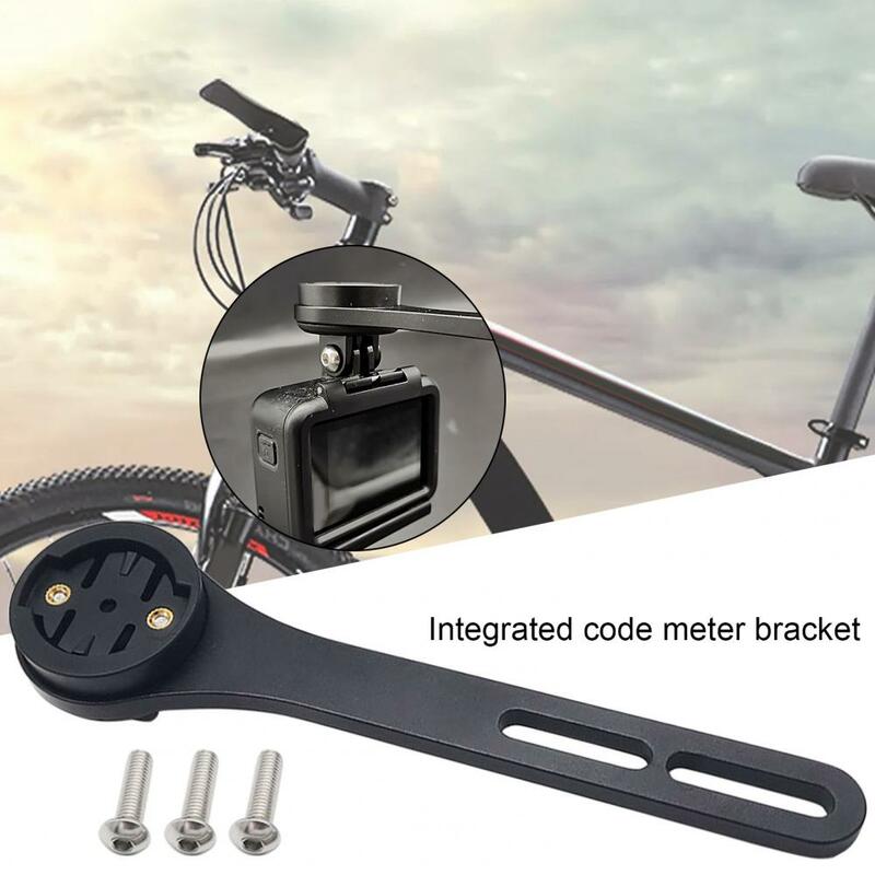 1 conjunto de bicicleta cronômetro suporte não-deformável rustproof velocímetro montagem da câmera de bicicleta leve montagem