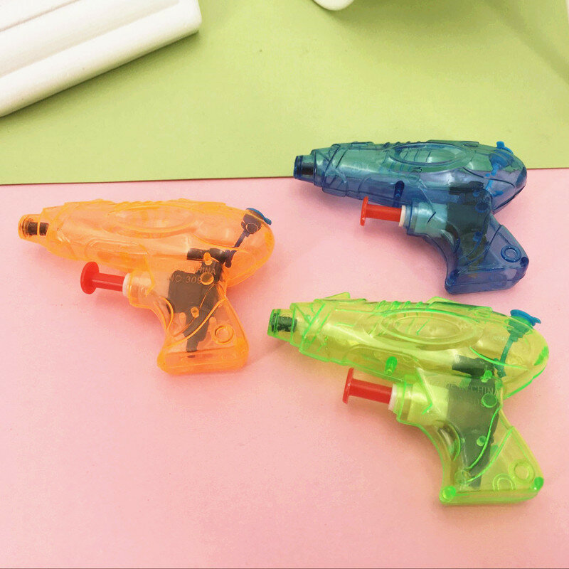 Mini pistola de água infantil, jogo de combate aquático de tamanho pequeno, brinquedos ao ar livre para crianças, 1 pc, 2pcs