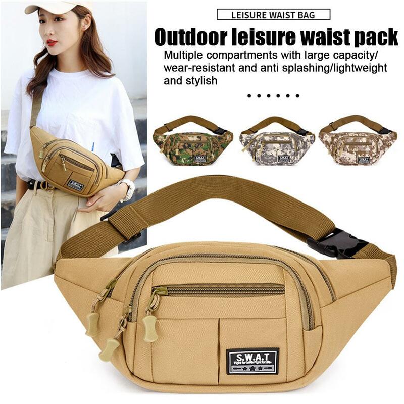 Waist Bag Travel Camouflage Messenger Bag Hiking Backpack Camping Men Sling Army Molle Chest Sports Hunting Bags Fishing X6C7