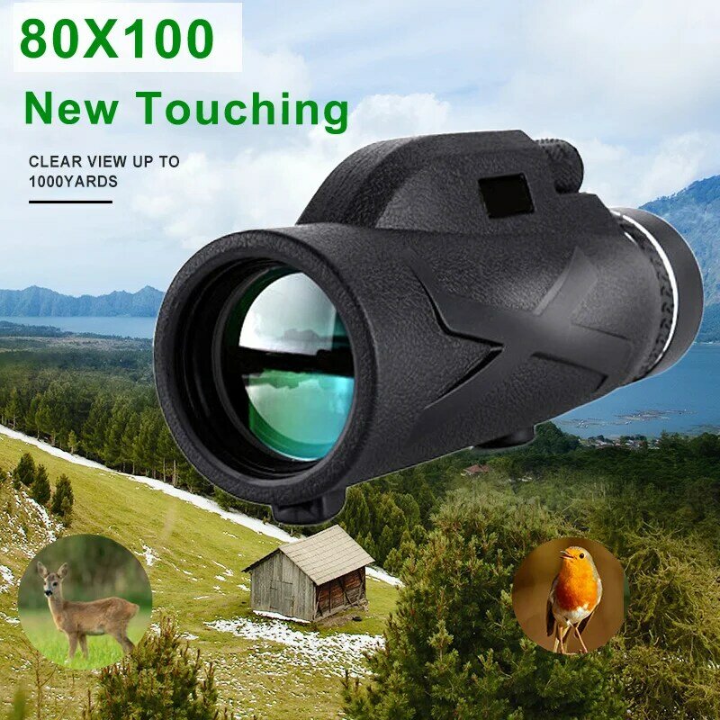 Mongyinghot Selling Hd Monoculaire Telescoop Verrekijker 80X100 Oculair Focus Optische Bak4 Prisma Binoculo Toerisme Hoge Helderheid Voor
