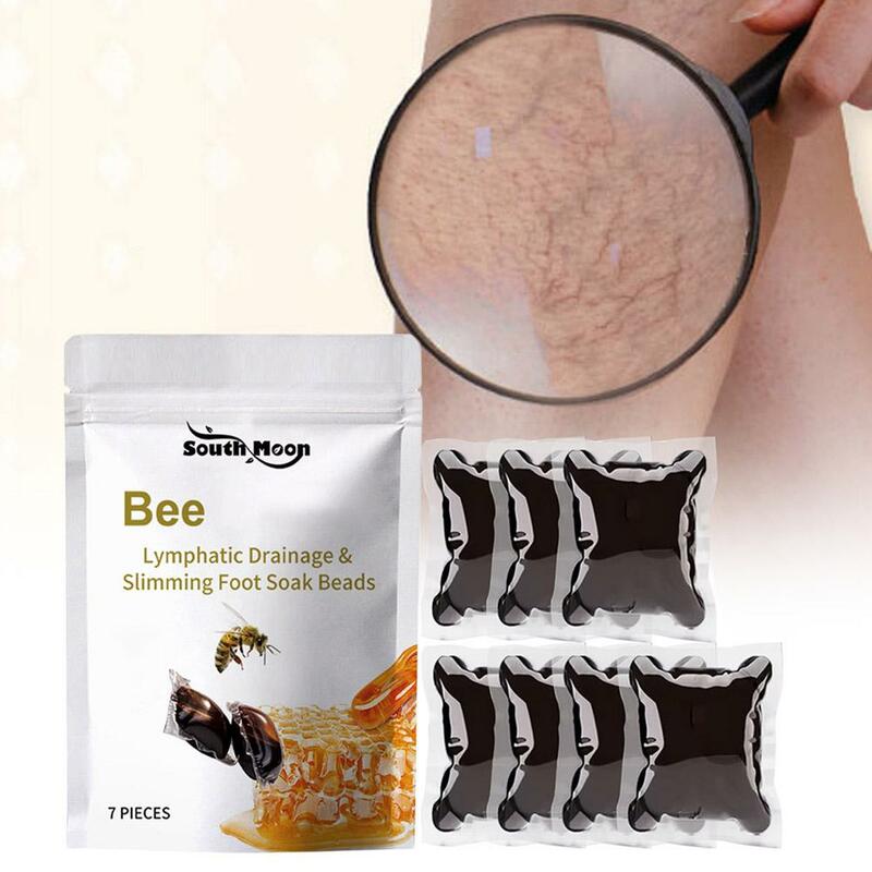 7 buah manik-manik rendam kaki pelangsing lebah drainase limfatik pembakar lemak kaki mandi garam tubuh rendam perawatan kesehatan detoks