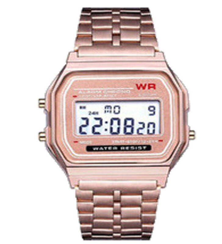แฟชั่นแบรนด์นาฬิกาโลหะผู้หญิงผู้ชายนาฬิกาอิเล็กทรอนิกส์บุคลิกภาพบางเฉียบนาฬิกาข้อมือนาฬิกาของขวัญ Dropshipping
